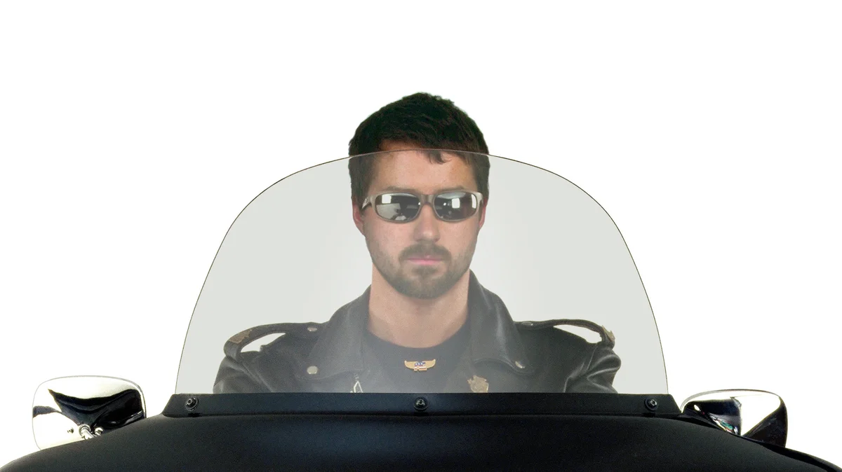 NATIONAL CYCLE 20051 FLH Replacement Windshield - Durable Lexan® Polycarbonate Windscreen for Bagger