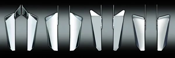 NATIONAL CYCLE Switchblade Windshield Chrome Lower - Durable Chrome Accessory for Powersports Vehicles