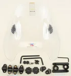 NATIONAL CYCLE Quantum Deflector Screen - Durable Windshield for Motorcycles (2-Point QuickSet Mount)