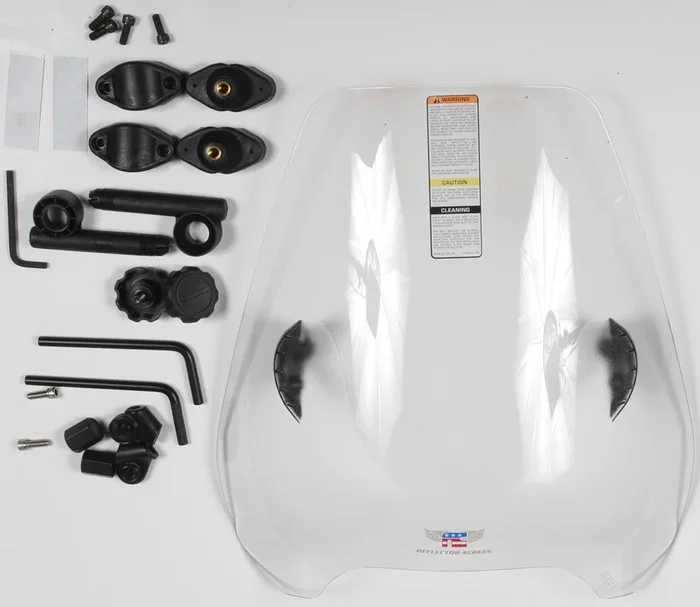 NATIONAL CYCLE N25044 Deflector Screen - Quantum® Polycarbonate Windshield for Enhanced Protection & Durability