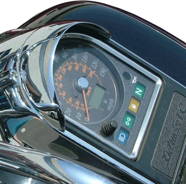 NATIONAL CYCLE N7820 Chrome Speedometer Cowl - Durable Windshield Accessory for Powersports Vehicles