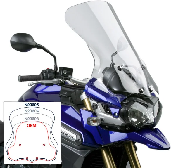 NATIONAL CYCLE V-Stream Windscreen - Fairing Mount Windshield for Optimal Performance
