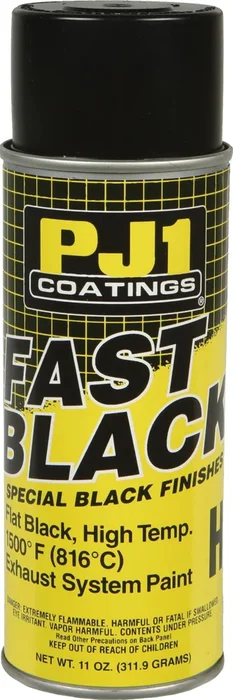 PJ1 16-HIT 11oz Aerosol Fast Black Paint - Chemicals for Powersports