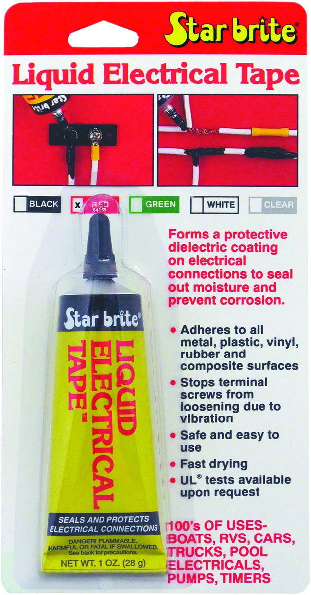 STAR BRITE Liquid Electrical Tape - Durable Insulation for Powersports & Electrical Repairs