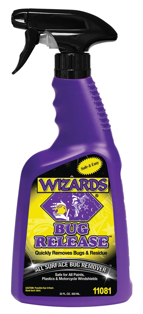 WIZARDS 11081 All Surface Bug Remover - 22 oz Chemical Solution for Powersports Equipment