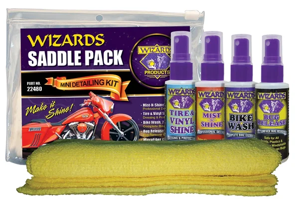 WIZARDS 22480 Saddle Pack - Durable Chemical Storage Solution for Powersports