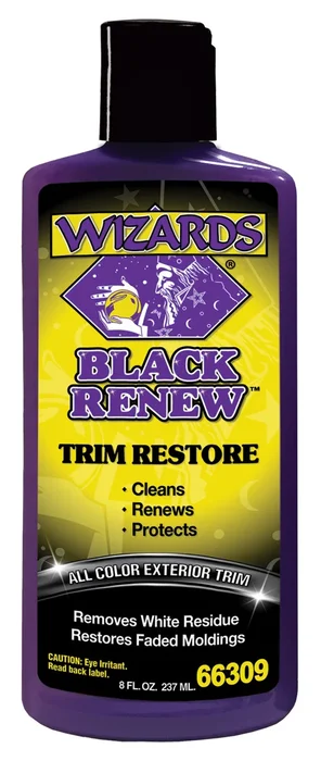 WIZARDS Black Renew Exterior Trim Treatment - Chemicals for Durable, Glossy Black Trim Protection