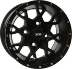 ITP Hurricane 14x7 Black Wheel - 4/110 Bolt Pattern, 5+2 Offset for Off-Road & Street Use