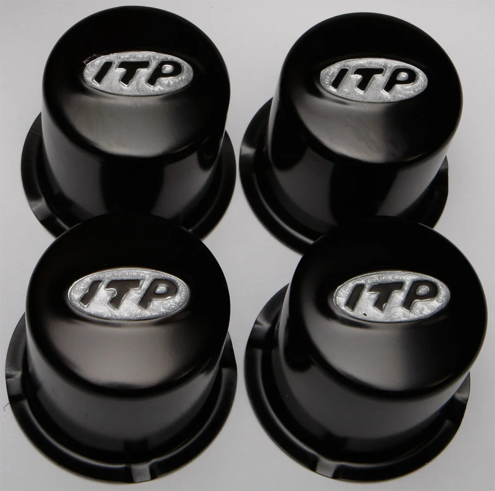 ITP SM130B Delta Steel Wheel Center Cap - Durable Black High-Impact Plastic for 10/12 Inch Wheels