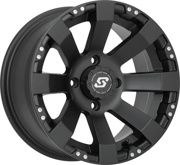 Sedona Spyder Wheel - Durable Aluminum Black ATV/UTV Wheel with Rugged Construction