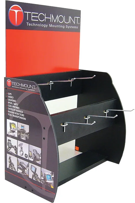 TECHMOUNT Slatwall Display - Durable Promotional Display for Powersports Retail