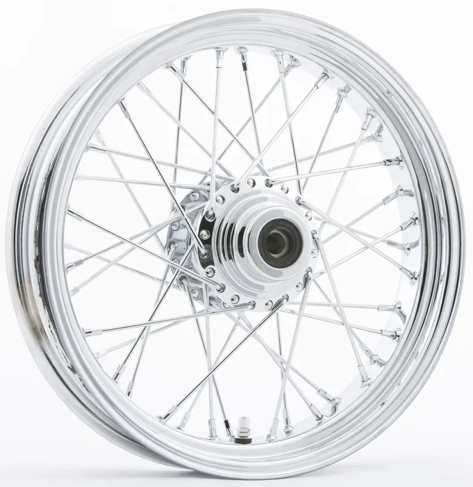 HARDDRIVE Front 40 Spoke Wheels - Durable & Lightweight Motorcycle Wheel for Enhanced Performance