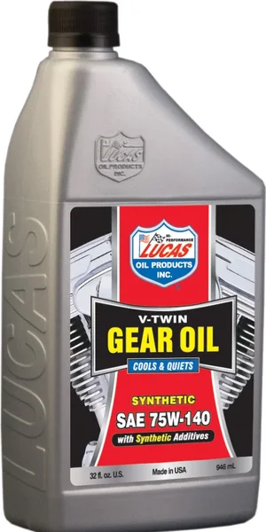 LUCAS 10791 V-Twin Gear & Transmission Oil - High-Performance Motorcycle Lubricant