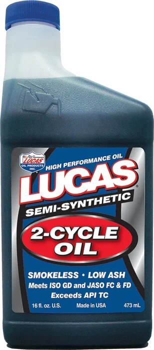 LUCAS 10120 Semi-Synthetic 2-Cycle Oil - High-Performance Engine Protection for Powersports