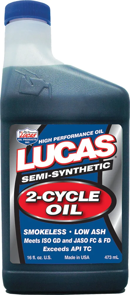 LUCAS 10120 Semi-Synthetic 2-Cycle Oil - High-Performance Engine Protection for Powersports