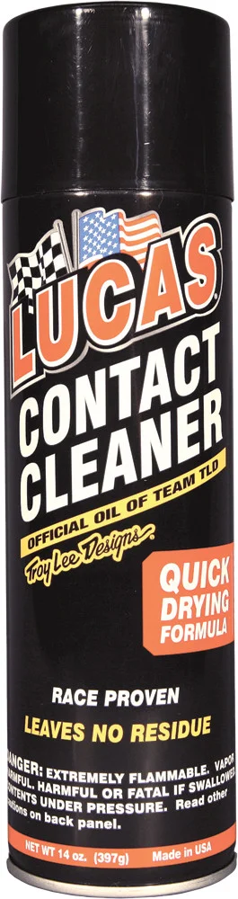 LUCAS 10799 Contact Cleaner - High-Powered Electrical Contact Cleaner for Powersports Equipment