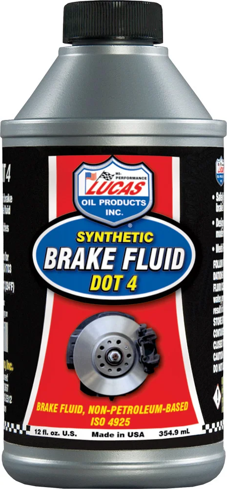 LUCAS 10827 Synthetic Brake Fluid - High-Performance Chemical for Powersports Vehicles