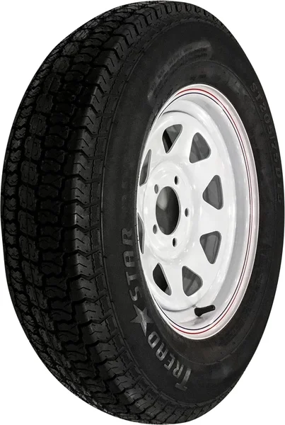 AWC TA2055012-71BF78C Trailer Tire & 8 Spoke Steel Wheel Assembly – Durable Off-Road Setup
