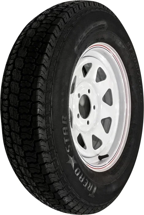 AWC TA2055012-71BF78C Trailer Tire & 8 Spoke Steel Wheel Assembly – Durable Off-Road Setup