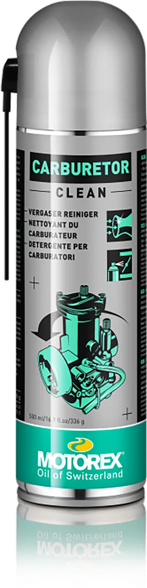 MOTOREX Carburetor Clean Spray - Powerful Fuel System Cleaner for Powersports Engines