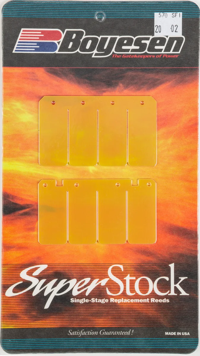 BOYESEN 570SF1 Single Stage Super Stock Reeds - High-Performance Intake System for Powersports Engines