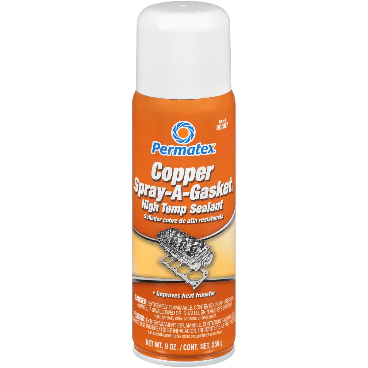 PERMATEX Copper Spray-A-Gasket - 12 oz Aerosol Sealant for Gaskets & Parts
