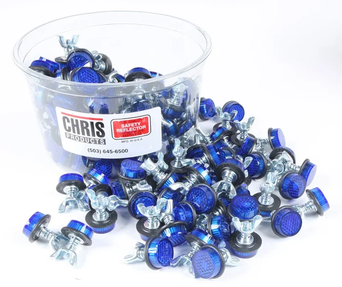 CHRIS PRODUCTS CH150B Mini-Reflectors - High-Visibility Safety Accessories for Powersports