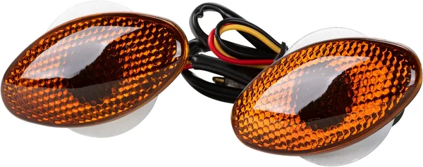 FIRE POWER Cat Eye LED Side Marker Light Kit - Amber Illumination for Powersports Vehicles
