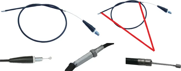 MOGO PARTS T4-395 Throttle Cable - Durable Hydraulic Control Line for Powersports Vehicles