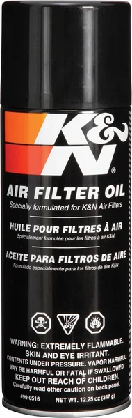 K&N 99-0516 Air Filter Oil - Premium Cotton Fabric Compatible Chemical for Enhanced Air Filtration