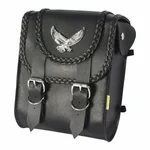 WILLIE & MAX Black Magic Bag - Durable 6L Synthetic Leather Luggage for Riders