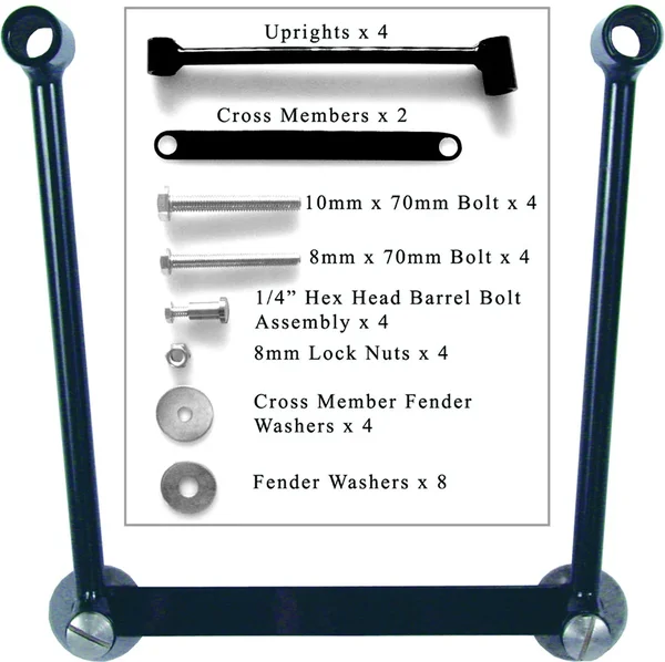 WILLIE & MAX 58633-00 Saddlebag Hard Mount Kit - Durable, Secure Mount for Powersports Vehicles