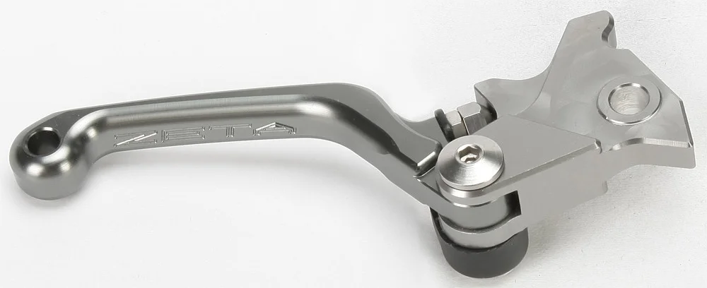 ZETA CNC Machined Folding Brake Lever - Lightweight Aluminum Front Brake Lever for Powersports