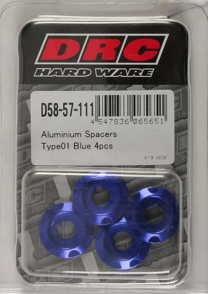 DRC D58-57-111 Aluminum Spacers Type 1 - Durable Hardware for Powersports Equipment