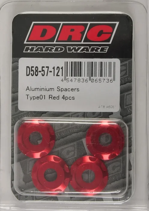 DRC D58-57-121 Aluminum Spacers Type 1 - Durable CNC Machined Hardware for Powersports