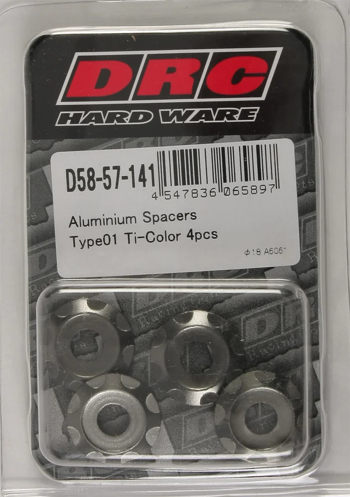 DRC D58-57-141 Aluminum Spacers Type 1 - Durable Hardware for Powersports Vehicles