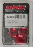 DRC D58-57-221 Aluminum Spacers Type 2 - High-Strength Hardware for Powersports Vehicles