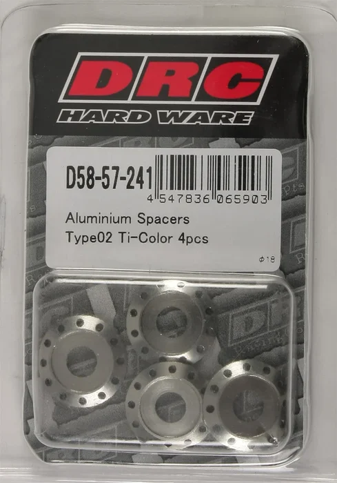 DRC D58-57-241 Aluminum Spacers Type 2 - Durable, Lightweight Hardware for Powersports Vehicles