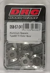 DRC D58-57-241 Aluminum Spacers Type 2 - Durable, Lightweight Hardware for Powersports Vehicles