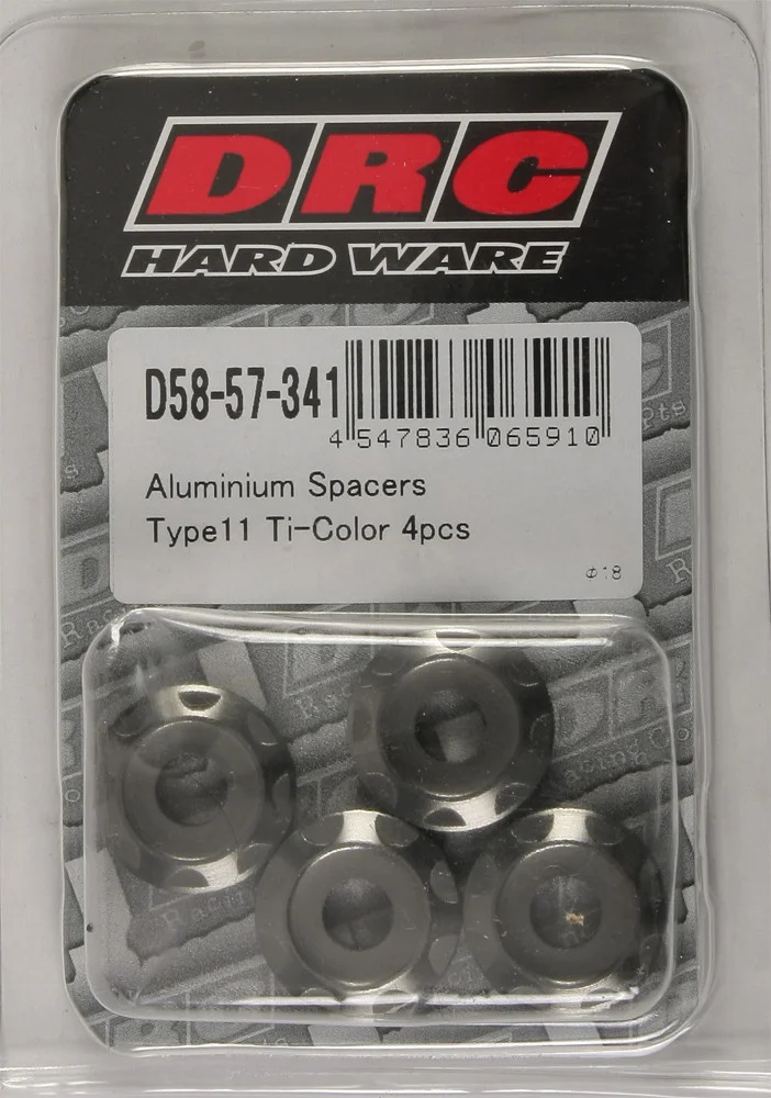 DRC D58-57-341 Aluminum Spacers Type 11 - High-Quality Hardware for Powersports