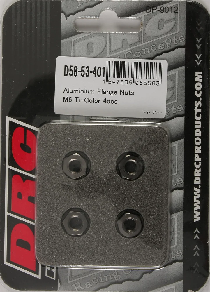 DRC Aluminum Flange Nut - D58-53-401 | Durable CNC Machined Hardware for Powersports