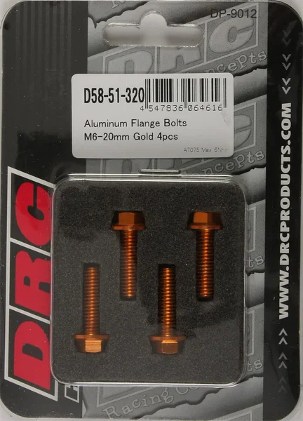 DRC D58-51-320 High-Strength Aluminum Flange Bolt - Durable Powersports Hardware