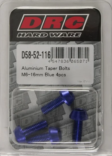 DRC D58-52-116 Aluminum Taper Bolt - Durable Hardware for Powersports Equipment