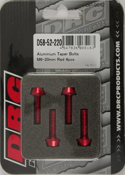 DRC D58-52-220 Aluminum Taper Bolt - Durable Hardware for Powersports Applications