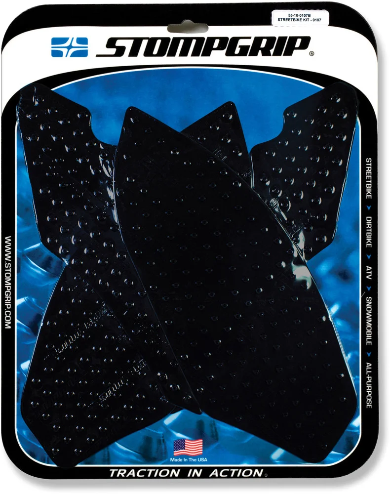 STOMPGRIP 55-10-0107B Street Traction Pad - Premium Body Grip for Powersports Riders