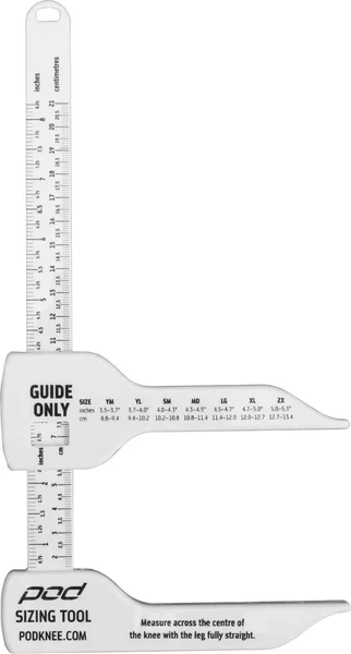 POD Knee Brace Sizing Tool - Accurate Measurement Guide for Perfect Fit