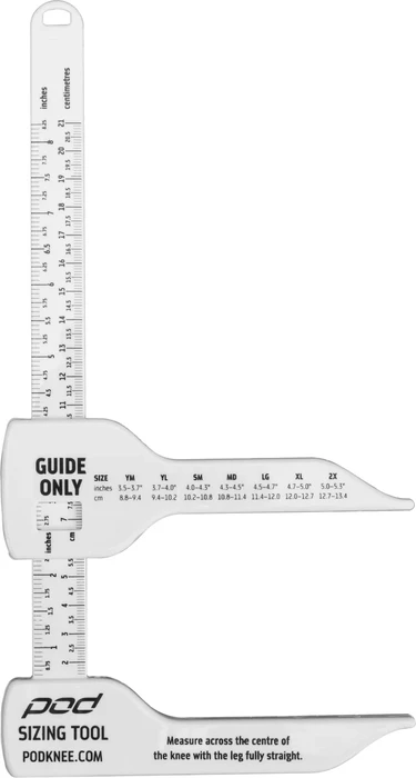 POD Knee Brace Sizing Tool - Accurate Measurement Guide for Perfect Fit