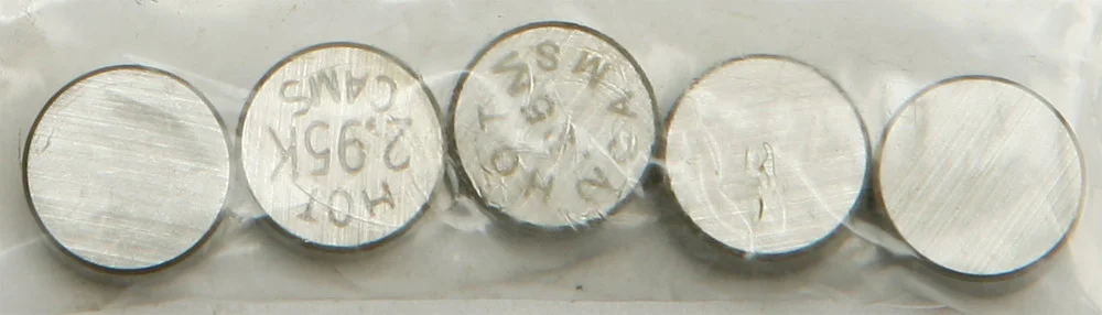 HOT CAMS 7.48mm x 2.95mm Valve Shim Kit - 5-Pack Engine Performance Upgrade