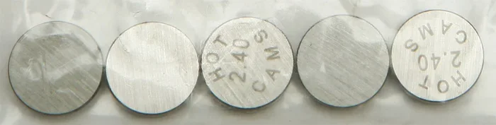 Hot Cams 5-Piece 2.40mm Shim Package Refills - Engine Performance Enhancer