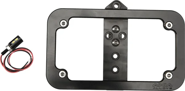 AXIA MODBOLP-BK Lighted Plate Frame - Durable LED Illumination for Powersports Vehicles